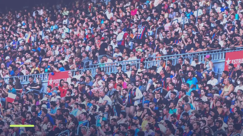 Large crowd of people, representing audiences of similar customers for Google Ads targeting